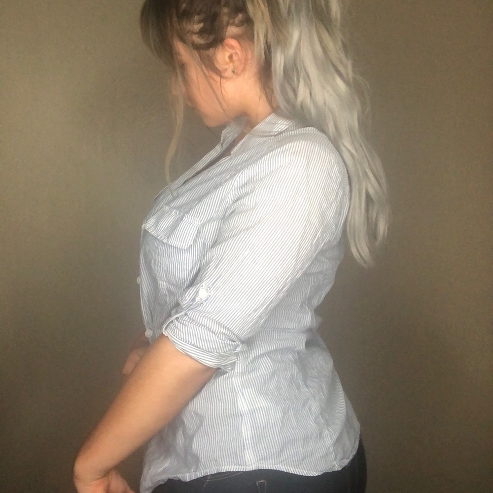 Striped Button Up - Picture 2 of 3